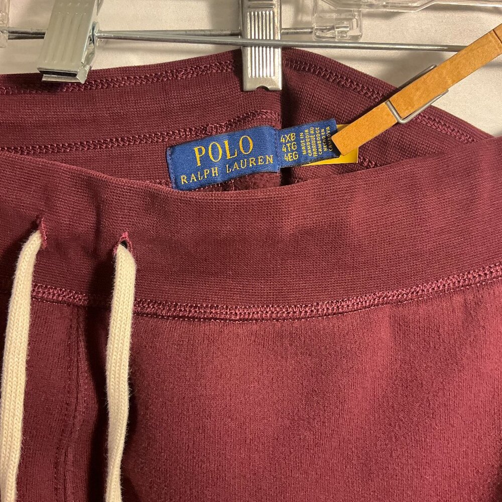 Polo Ralph Lauren Mens Wine/Burgundy Classic Fleece Jogger Pants 4XLT Sweatpants